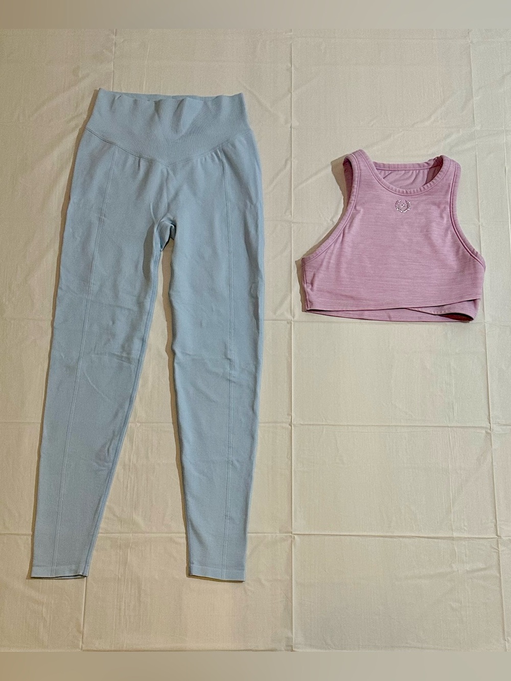 PINK Victoria's Secret Light Blue High-Waist Active Leggings